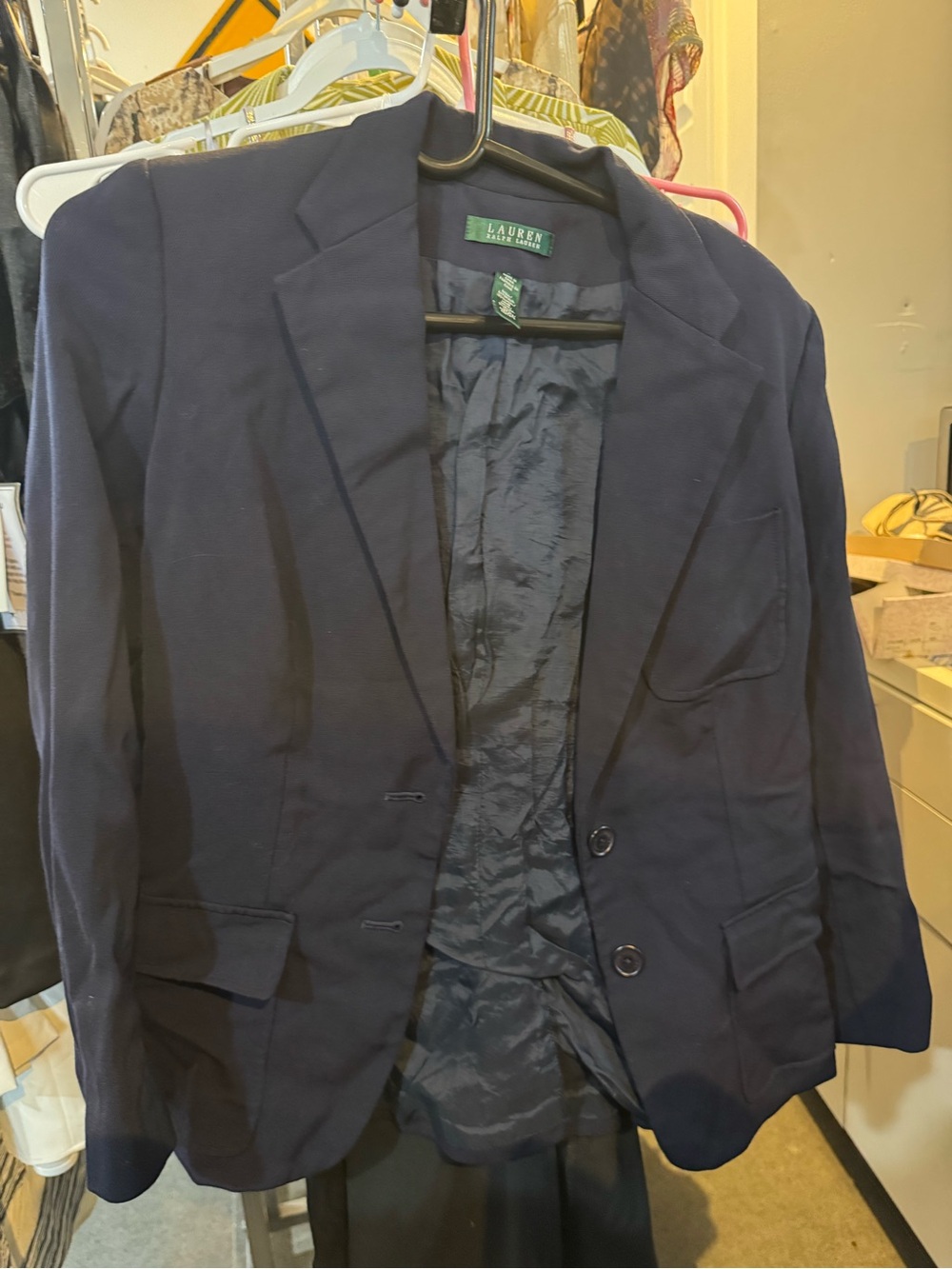 Ralph Lauren Navy Single-Breasted Men's Blazer